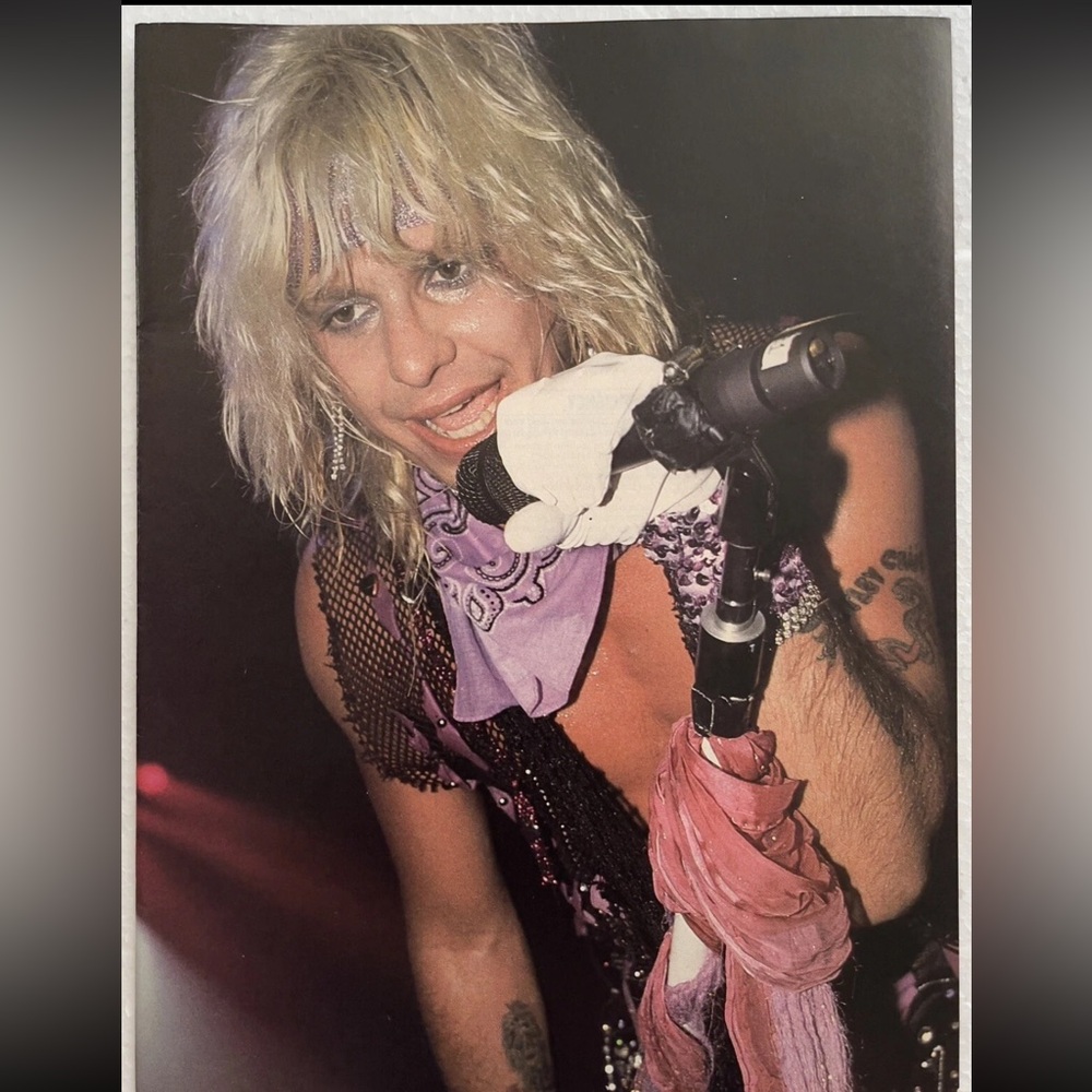 Rockstar Pinup of Motley Crue’s Vince Neil